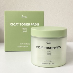 Prreti Korean Skin Care Prreti Cica Plus Toner Pads 50 Sheets Beauty Products Korean Beauty Products - Product Image 6