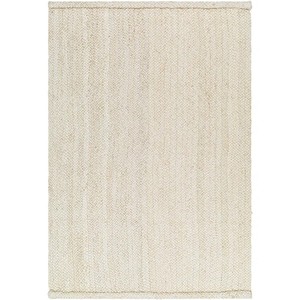 Flat Weave Jute <b>Rug</b> Solid Color Rectangle Low <b>Pile</b> Reversible Non-Slip PET Friendly Medium <b>Thickness</b> Washable Living Room Sets - Product Image 1