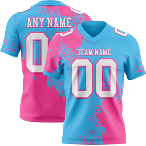 Maillot de football américain unisexe personnalisé, respirant, à séchage rapide, antibactérien, en polyester, uniforme sportif, vêtements d'équipe personnalisés, pas cher - Product Image 3