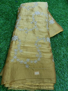 Tela de Georgette Bordada Bides Work, 44 Pulgadas de Ancho, 65 GSM, Textil Transparente de Alta Calidad para Vestidos Étnicos y Ropa de Boutique - Product Image 6