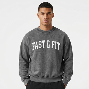 Top Trending New Fashion Winter Hoodies Breathable Quick Dry Digital Printing Custom Logo <b>Plain</b> Dyed Drop Shoulder <b>Sweatshirt</b> - Product Image 1