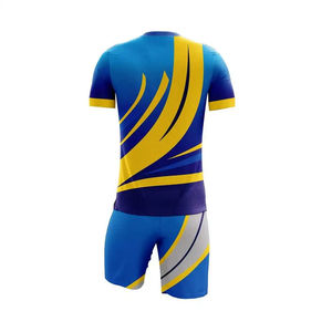 Maillots de football de sublimation de qualité supérieure pour adultes en tissu 100% polyester à manches courtes, séchage rapide, service OEM - Product Image 4