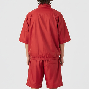 Custom Made 100% Nylon Lightweight Solid Color Windbreaker Shorts Set High Quality Windproof Plus Size Stylish <b>Tracksuit</b> - Product Image 6