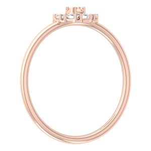 Bague de fiançailles luxueuse en or massif 14 carats, style minimaliste, diamant de laboratoire étincelant, bijoux de mode pour mariage - Product Image 4