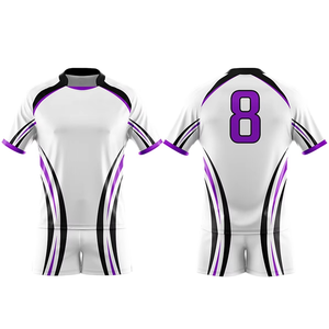 Conjunto de Camiseta de Fútbol Sublimada Blanca para Hombre, 100% Poliéster, Logotipo Frontal, Manga Corta, Absorbe la Humedad, Ajuste Atlético, para Todas las Temporadas - Product Image 1