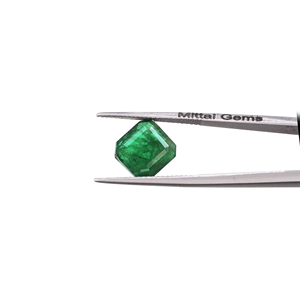 Natural Zambian Emerald 3.38cts Square Natural Loose Faceted Emerald Gemstone For Jewelry Making Ready To Use - Product Image 2