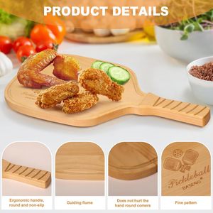 Planche à découper en bois - Non toxique, facile à nettoyer, compatible lave-vaisselle, pour la maison et la cuisine, en provenance d'Inde - Product Image 5