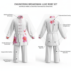 Pro Felt Customized Tai Chi Uniform for Kung Fu Martial Arts Practice Lightweight Breathable Cotton <b>Blend</b> Sublimation Uniform - Product Image 2