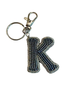 MULTI CRAFT Classic Handmade Seed Beads Embroidery Eco-Friendly Customizable High Quality Beaded Bag Hanging Keychain <b>Keyring</b> - Product Image 1
