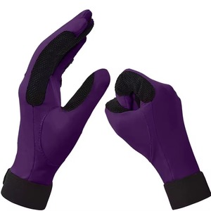 Custom Winter Horse Riding Gloves Printed Touch Screen Compatible Equestrian Leather Full Finger Gloves Wholesale Anti Slip - Product Image 3