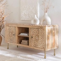 Mueble para TV Vandana Hexa Mira de madera de mango tallada a mano – Roseta