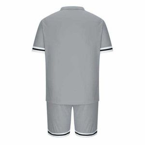 Ensemble polo et short pour homme de qualité supérieure, vêtements de sport respirants, tenue d'entraînement, tissu à séchage rapide, vêtements de sport d'été pour la salle de sport - Product Image 5