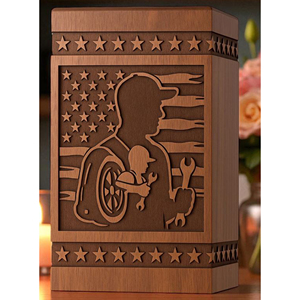 Wooden Cremation Urn for Adult Human Ashes Small Wooden Keepsake Urn for Pet Ashes urn by AYAANS - Product Image 1