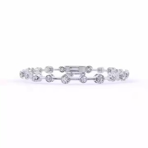Moissanite Diamond Bracelet <b>for</b> Women and <b>Men</b>, Mix Cut Diamond Bracelet <b>For</b> Wedding, Solid Gold moissanite Bracelet - Product Image 5