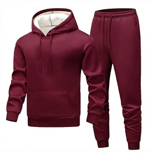 Ensemble survêtement personnalisé avec logo, sweat à capuche et pantalon de jogging 2 pièces, streetwear, sweat à capuche et pantalon de survêtement surdimensionnés, fabricant de survêtements pour hommes - Product Image 1