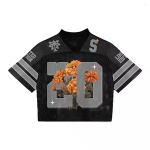 เสื้อทีมฝึกซ้อมผ้าตาข่ายลายทางคลาสสิก 100% โพลีเอสเตอร์ ระบายอากาศได้ดี แห้งเร็ว กันน้ำ เป็นมิตรกับสิ่งแวดล้อม เสื้อผ้ากีฬาประสิทธิภาพสูง - Product Image 6
