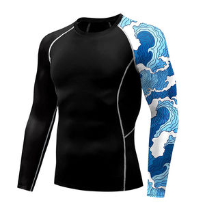 เสื้อรัดกล้ามเนื้อ BJJ รุ่น OEM 2026 เนื้อผ้านุ่ม คุณภาพสูง ตอบโจทย์ความต้องการ ดีไซน์ทันสมัย ซักได้ สวมใส่ง่าย สำหรับผู้ชาย - Product Image 3