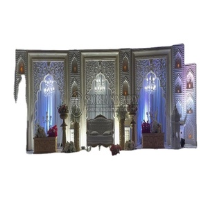 Escenario de Boda Estilo Panel Jharoka Diya - Product Image 1