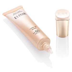 Base de maquillage éclaircissante Shiseido Elixir Day Care Revolution SPF50+ PA++++ UV Emulsion Pure Beige 35g - Product Image 3