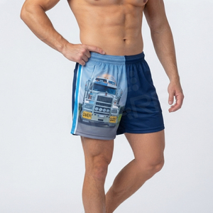 Wholesale Cheap Rugby Shorts Custom Logo Quick Dry Beach Trunk Shorts for <b>Boys</b> Drawstring Thick Footy Shorts with Zipper Pockets - Product Image 5