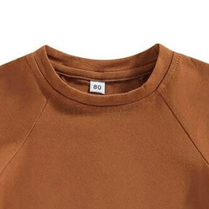 เสื้อยืดเด็กคุณภาพพรีเมียม ทรงหลวม สีพื้น ผ้าฝ้าย 100% สีตัดกัน แห้งเร็ว ระบายอากาศดี เป็นมิตรกับสิ่งแวดล้อม วัสดุที่ดีที่สุด - Product Image 4