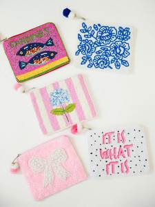 Monedero Textil Artístico con Elaborados Diseños de Cuentas y Adornos de Hilo Fino para Líneas de Productos Exclusivas de Boutique - Product Image 2
