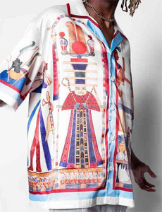 Camisetas de Verano para Hombre, Cuello Redondo, Manga Corta, Tie Dye, de Alta Calidad, Camisetas Casuales con Estampado Gráfico de Vaca para la Playa - Product Image 4