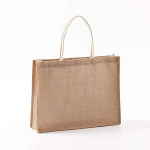 Sac à main en toile de jute naturelle pour la vente au détail et l'emballage de cadeaux - Product Image 4