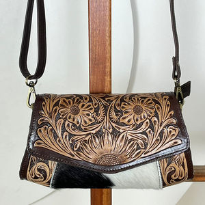 Nouveau sac à main bandoulière mini de haute qualité, en cuir de vache véritable, artisanal, pour soirée, pochette à main pour femmes - Product Image 4