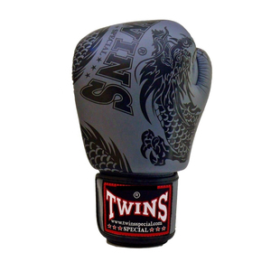 Guantes Negros Estampados con Cierre de Velcro Marrón, los Más Vendidos, para Entrenamiento de MMA y Sanda, de Cuero Sintético Ligero, Personalizables - Product Image 5