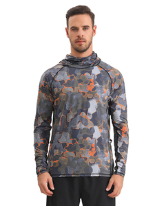 <b>Men's</b> Camouflage Fishing Hoodie UPF 50+ Anti-UV Quick Dry Long Sleeve 100% Polyester Outdoor Sun Protection <b>Shirt</b> - Product Image 5