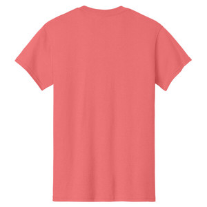 Camiseta de Manga Corta con Cuello Redondo, 100% Algodón, Estampado Puff en la Parte Delantera, Estilo Urbano, Corte Holgado, Color Coral Silk, Unisex - Product Image 6