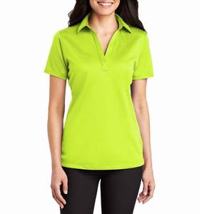 T-shirts en jersey de coton polyester pour femmes, col en V, vente en gros, manches courtes, vêtements décontractés tricotés pour femmes, polos en vente - Product Image 1