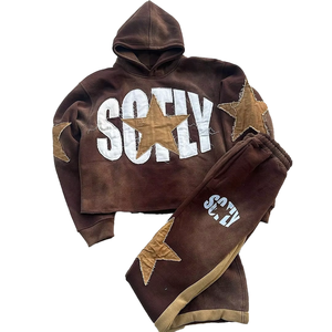 Survêtements pour hommes tendance et très demandés, pour un usage décontracté, vente en gros, logo personnalisé, survêtements à capuche pour hommes avec étiquettes privées - Product Image 1