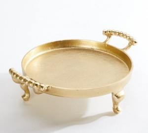 Bandeja Rectangular de Metal Plateado con Asas, Plato Decorativo Texturizado para Servir Alimentos, para Hogar, Hotel, Restaurante, Bodas y Fiestas - Product Image 6