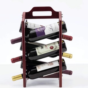 Porte-vin en bois de Sheesham sculpté à la main pour 6 bouteilles |   Vente en gros à Moradabad - Product Image 3