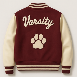 Chaqueta Universitaria Vintage con Logos Bordados para Hombre, Chaqueta de Cuero Varsity, Chaqueta Cortavientos de Piloto, Chaqueta Bomber, Chaqueta Letterman de Béisbol - Product Image 2