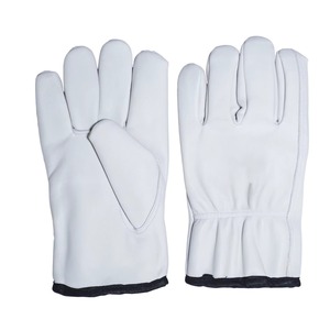 Gants de travail de sécurité en cuir de chèvre à double paume pour femmes et hommes, fabriqués au Pakistan - Product Image 3