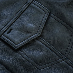 Chaleco de Lona y Cuero para Invierno, Talla Grande, Sin Mangas, con Acabado Liso, Diseñado para Fácil Superposición y Uso Diario - Product Image 3