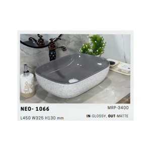 Lavabo de Cerámica Escandinavo Serie 1070 Neo para Proyectos de Baños Elegantes - Product Image 2