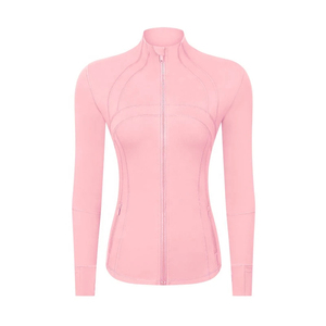 Chaquetas Deportivas Personalizadas de Secado Rápido y Buena Calidad con Cierre para Mujer, Ropa Deportiva para Correr, Yoga, Gimnasio, Manga Larga - Product Image 6