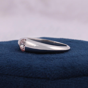 Oval Cut Diamond Engagement Ring Platinum Tension Setting Women's Classic Fine Jewelry - Product Image 4
