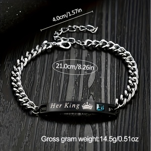 Fashion Men <b>Watch</b> Set Gift 2 Pcs / Set <b>Black</b> Mens Quartz <b>Watch</b> With Bracelet - Product Image 6