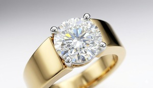 Anillo de compromiso con corte brillante redondo para hombre con diamante cultivado en laboratorio, ideal para regalo de aniversario de bodas, anillo solitario de compromiso. - Product Image 5