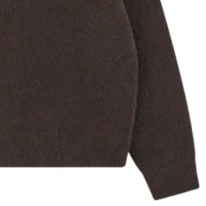 Suéter de Punto Marrón, Algodón Suave de Primera Calidad, Ligero, Informal, Cómodo, Diseño Ajustado para Invierno - Product Image 4