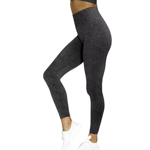 Ensemble de vêtements de sport pour femmes en 2 pièces, résistant à l'eau, respirant, séchage rapide, matière écologique en spandex/nylon, service OEM - Product Image 3