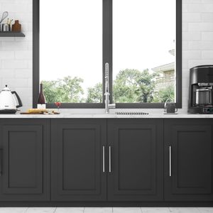 Lavello da Cucina Sottopiano a Doppia Vasca (50/50) in Acciaio Inossidabile Calibro 16, 32 x 18 x 9 Pollici, Profondità 9 Pollici, con Rubinetti - Product Image 5