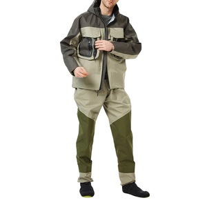 Outdoor Unisex Softshell Windbreaker Hooded Breathable <b>Wading</b> Fishing Waterproof UPF 35 <b>Jacket</b> - Product Image 5