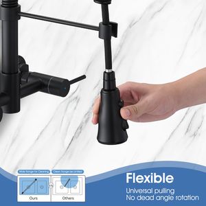 Rubinetto da Cucina a Parete con 3 Funzioni, Design a Ponte per Cucine - Product Image 5