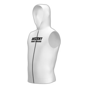 Sudadera sin mangas premium diseñada para sesiones de calentamiento previas al combate, tela ligera y transpirable para boxeadores. - Product Image 2